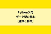 Python入門|データ型の基本【種類と特徴】のイメージ画像